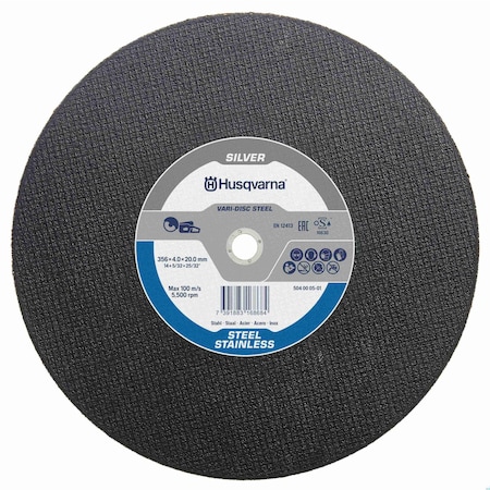 Husqvarna Vari-Disc Steel, 10in, Abrasive Disc 546292101